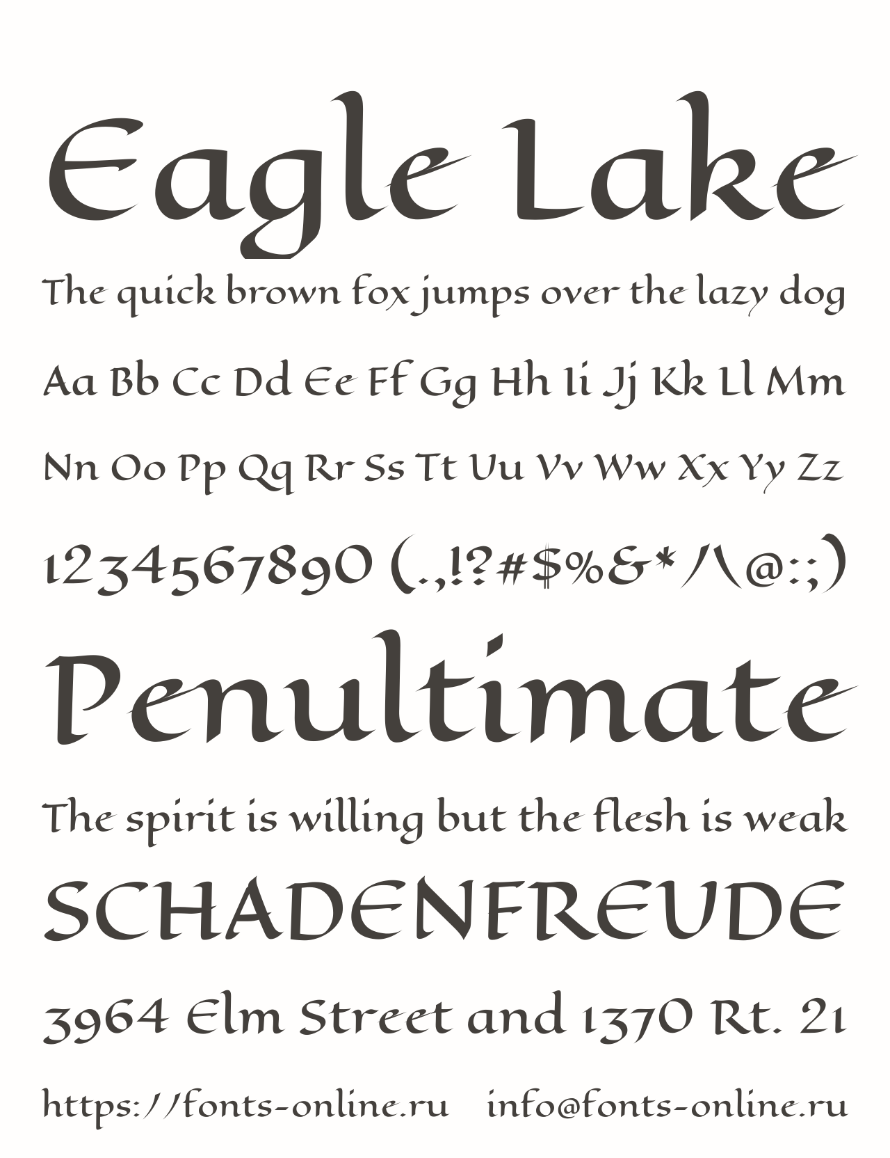 Eagle Lake Free Font Download
